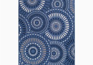 Natco Home Tributary area Rug Natco Lizabeth Blue/cream 6 Ft. 7 In. X 9 Ft. 6 In. Medallion Polypropylene Indoor/outdoor area Rug 6014.41.62me – the Home Depot