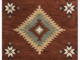 Native American Inspired area Rugs Rizzy southwest Su 1822 Rust area Rug
