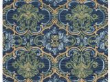 Navy and Green area Rug Safavieh Blossom Blm422a Navy Green area Rug