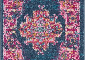 Navy and Pink area Rug Abbate oriental Navy Blue Pink area Rug