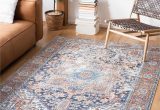 Navy and Rust area Rug Safavieh Aria Collection 8′ X 10′ Navy/rust Ara580n oriental Medallion Distressed Non-shedding Living Room Dining Bedroom area Rug
