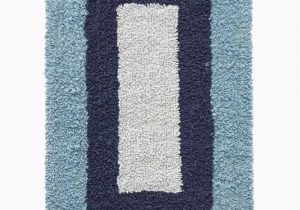 Navy and White Bath Rug Shop Joy Wide Borders Bath Mat Blue Navy White Online In
