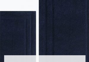 Navy Bathroom Rug Set Allow This Grand Style 2 Piece Bath Rug Set to Plement