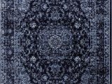 Navy Blue and Black area Rug Graphite Navy Blue Vintage area Rug Navy Blue Black