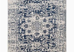 Navy Blue and Cream Rug Navy and Cream Madison Distressed area Rug, 8×10
