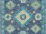 Navy Blue and Lime Green Rug Amazon Traditional area Rug Denim Navy Teal Lime