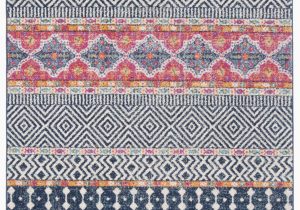 Navy Blue and Pink area Rug Bungalow Rose Gutierez Geometric Navy area Rug & Reviews