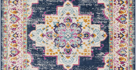 Navy Blue and Pink area Rug Leaver oriental Navy Pink area Rug