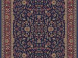 Navy Blue and Red Rug Jewel 4064 Kashan Navy area Rug by Concord Global Trading