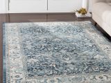Navy Blue and Teal Rug Annelie Navy & Teal Updated Traditional area Rug – 7’10” X 9’10”