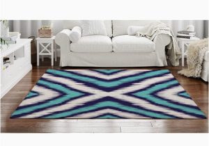 Navy Blue and Turquoise Rug Blue Tribal Print Rug Ikat area Rugs Turquoise area Rugs – Etsy.de