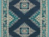 Navy Blue and Turquoise Rug Teal and Navy Eveline Rug area Rugs, Blue area Rugs, Teal Rug