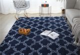 Navy Blue area Rug 4×6 4×6 Feet Navy soft area Rugs for Bedroom Living Room Shag area Rug Modern Indoor Plush Fluffy Carpets, soft and Comfy Carpet, Girls Kids Nursery (4×6 …