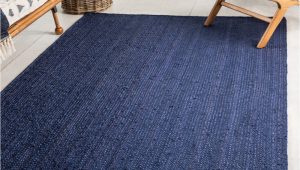 Navy Blue Entry Rug Odense Hand Braided Navy Blue area Rug