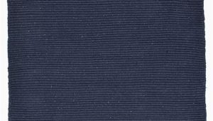 Navy Blue Flat Weave Rug solid Navy Blue Flatweave Eco Cotton Rug Hook & Loom