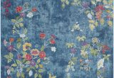 Navy Blue Floral Rug Surya Aura Silk ask 2334 area Rugs