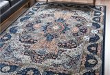 Navy Blue Fur area Rug Rabia Navy Blue 5×8 area Rug In 2020