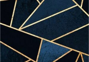 Navy Blue Gold Rug Navy Blue and Gold Geometric Pattern