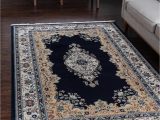 Navy Blue Large area Rug Rabia Navy Blue 10×13 area Rug In 2020