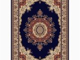 Navy Blue Medallion Rug Tayse Sensation area Rug 4707 Navy Traditional Navy Blue Medallion Circle 8′ 9″ X 12′ 3″ Rectangle