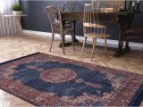 Navy Blue Medallion Rug Turkish Navy Blue Rug, Vintage Medallion Rug, Bohemian, Luxury …