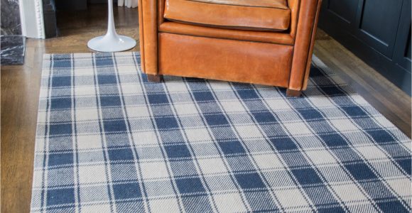 Navy Blue Plaid Rug Navy Blue Plaid Tartan Wool Rug Erin Gates Marlborough