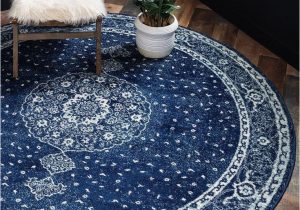 Navy Blue Round area Rug Navy Blue Unique Loom 8′ X 8′ Bexley Round Rug area Rugs Rugs …