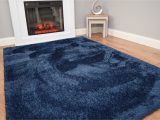 Navy Blue Shaggy Raggy Rug soft Navy Blue Shaggy High Pile Rug for Living Room Mat