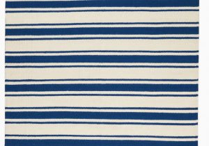 Navy Blue Striped area Rug Lydon Handwoven Braided Ivory Navy Striped area Rug