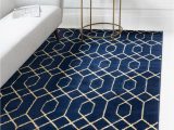 Navy Blue Trellis Rug Marilyn Monroe 9 X 12 Marilyn Monroeâ¢ Glam Trellis Rug