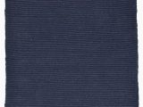 Navy Blue Woven Rug solid Navy Blue Flatweave Eco Cotton Rug Hook & Loom