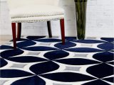 Navy Gray and White area Rug Navy Gray Modern Rug Kaleidoscope Contemporary Affordable
