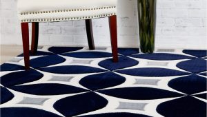 Navy Gray and White area Rug Navy Gray Modern Rug Kaleidoscope Contemporary Affordable