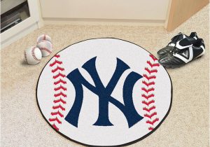 New York Yankees area Rug New York Yankees 27 Baseball Interior Rug