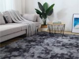 Nice area Rugs for Living Room 5×8 Dark Grey area Rugs Modern Home Decorate soft Fluffy Carpets for Living Room Bedroom Kids Room Fuzzy Plush Non-slip Floor area Rug Fluffy Indoor …