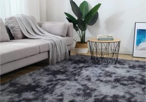 Nice area Rugs for Living Room 5×8 Dark Grey area Rugs Modern Home Decorate soft Fluffy Carpets for Living Room Bedroom Kids Room Fuzzy Plush Non-slip Floor area Rug Fluffy Indoor …