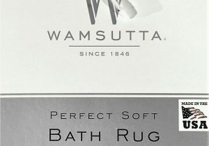 Noble Excellence Bath Rugs New Wamsutta Luxury Perfect soft Bath Rug 17" X 24" In Deep Red
