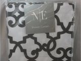 Noble Excellence Bath Rugs Shower Curtain Noble Excellence Cornelli 72 X 72" Gray & White