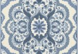 Non Skid Kitchen area Rugs Maples Rugs Vivian Medallion Kitchen Rugs Non Skid Accent area Carpet [made In Usa] 2 6 X 3 10 Blue