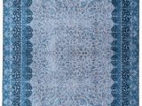 Non Skid Washable area Rugs Mylife Rugs Traditional Vintage Non Slip Machine Washable Printed area Rug Blue Grey 5 X7