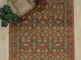 Non Slip area Rug Pad 8×10 Seline oriental Hand Knotted 8 X 10 Wool Red Yellow Navy area Rug