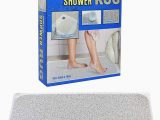Non Slip Bathroom Rugs for Elderly 2x Anti Slip Loofah Shower Rug Bathroom Bath Mat Carpet Water Drains Non Slip