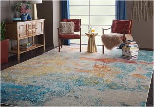 Nourison Celestial Abstract Colorful area Rug Amazon.com: Nourison Celestial Modern Abstract Sealife 9′ X 12 …