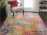 Nourison Celestial Abstract Colorful area Rug Nourison Celestial 5 X 8 Sunset Indoor Abstract area Rug In the …