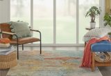Nourison Celestial Abstract Colorful area Rug Nourison Celestial Abstract Sealife 5’3″ X 7’3″ area Rug, (5×7)