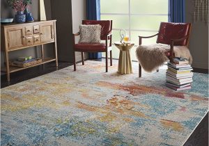 Nourison Celestial Modern Abstract area Rug Nourison Celestial Modern Abstract Sealife 6′ X 9′ area Rug, Easy Cleaning, Non Shedding, Bed Room, Living Room, Dining Room, Kitchen (6×9)