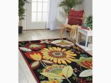 Nourison Fantasy Floral area Rug Nourison Fantasy 2 X 4 Black Indoor Floral/botanical area Rug In …