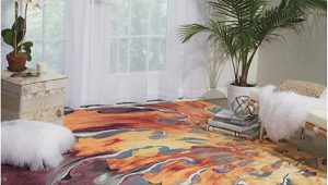 Nourison Prismatic Multicolor area Rug Nourison Prismatic Abstract Multicolor 3’9″ X 5’9″ area Rug, Easy Cleaning, Non Shedding, Bed Room, Living Room, Dining Room, Kitchen (4×6)