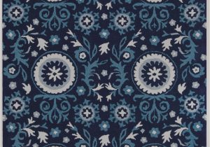 Nourison Suzani Teal area Rug Nourison Suzani Suz07 Navy area Rug