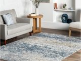 Nuloom Blue area Rug Nuloom 8 X 10 Blue Indoor Abstract Vintage area Rug In the Rugs …